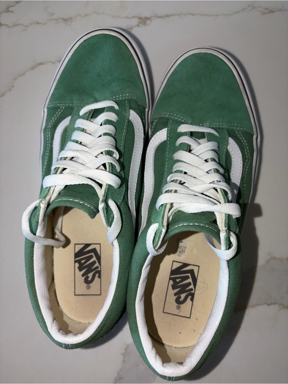 VANS Color Theory Old Skool Men's Size 10 Suede Green Sneakers Shoes - Picture 11 of 12